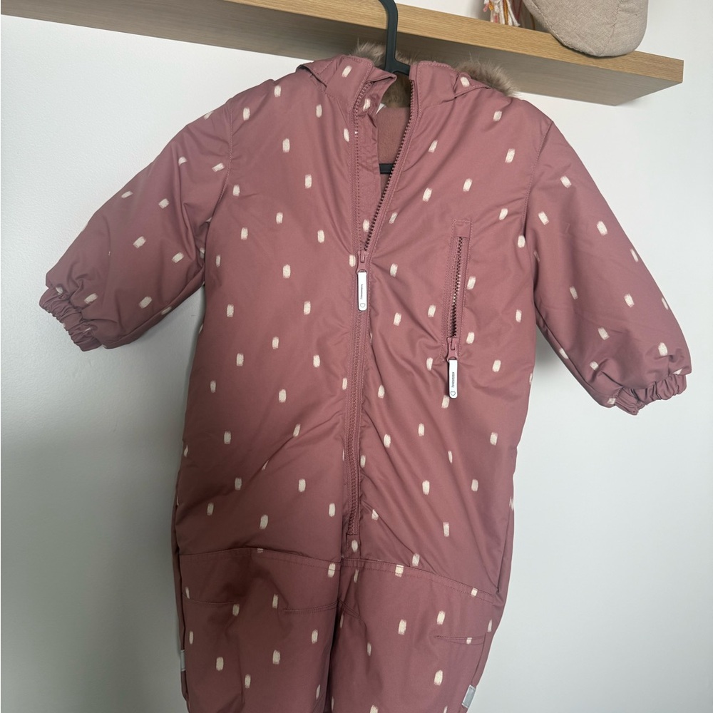 H&M Dusty Pink Baby Snowsuit
